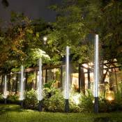 Lot de 8 Lampe solaire Éclairage Extérieur Jardin Lumière