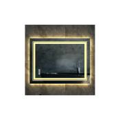Luvodi - Miroir Salle de Bain Lumineux - 90 x 70 cm