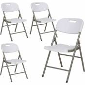 MaxxHome set de chaises pliantes - 4 chaises xtu pliables