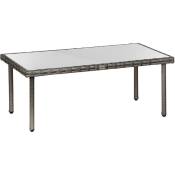 MH - Table basse de jardin rectangulaire ethan grise