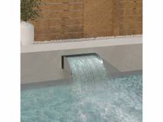 Moderne fontaines et bassins reference accra cascade avec led 45x34x14 cm acier inoxydable 304