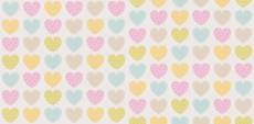 Papier Peint Love Hearts - - 10 m x 0,53 m