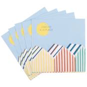 Serviettes en papier multicolore (x20)