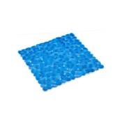 Spirella - Tapis fond de baignoire pebble 54x54cm Bleu clair Bleu