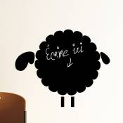 Sticker ardoise tableau noir - stickers muraux adhésif effaçable - moutons 1 - 30x35cm