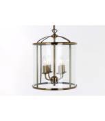 Suspension lanterne Orly Laiton antique 4 ampoules 41cm