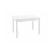 Table à manger en frêne blanc en bois mélaminé cm 70x110