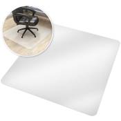 Tectake - Tapis de sol - tapis de protection sol, tapis de bureau - 120 x 120 cm - blanc