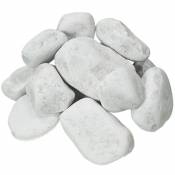 Arisac Galets en marbre blanc pur 20 kg Calibre 40-60