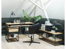 Bobochic bureau avec niches simiane chêne chêne et noir