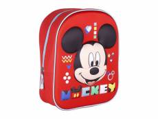 Cartable mickey mouse rouge (25 x 31 x 10 cm)