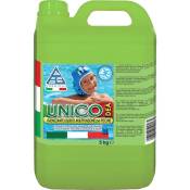 Chlore liquide de'sinfectant multifonction pour piscines Chemical Unico 5 kg action antibacte'rienne pour piscines