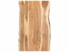Dessus de table bois d'acacia massif 100x50-60)x3,8
