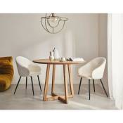 Estrella - table à manger ronde - bois - 110 cm - bois - Bois