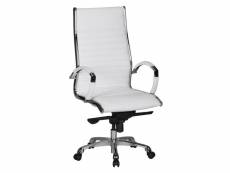 Finebuy chaise de bureau design cuir véritable fauteuil