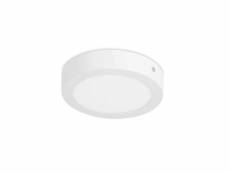Forlight easy - downlight led intégré rond en surface blanc mat - blanc froid