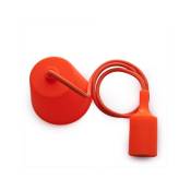 Greenice - Support de Lampe E27 Câble - Rosette Orange