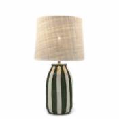 Lampe de table Palmaria Small / H 48 cm - Céramique & rabane - Maison Sarah Lavoine vert en céramique