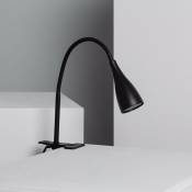 Ledkia - Lampe de Bureau Flex Métal Dandy avec Pince Noir