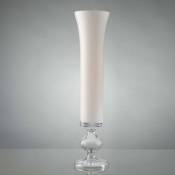 Lou De Castellane - Vase prestige sur pied 100 cm - Blanc