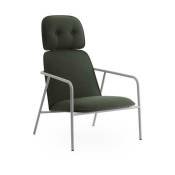 Pad Lounge Chair High Grey Steel - Normann Copenhagen