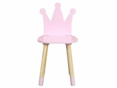 Paris prix - chaise enfant en bois "couronne" 54cm