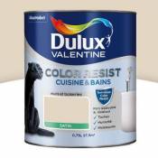 Peinture cuisine et salle de bains Dulux Valentine Color Resist cocon satin 0 75L