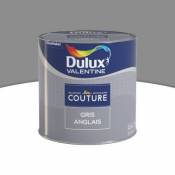 Peinture murs et boiseries Couture de Dulux Valentine satin velours gris anglais 0 5L