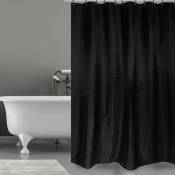 Rideau de douche MSV noir 180cm