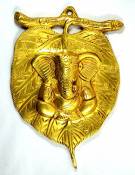 Royal Handicrafts Brass Lord Ganesha on Leaf