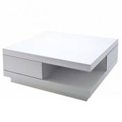Table Basse carrée albi finition laquée blanc brillant