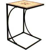 Table d'appoint amarillo angulaire - 35x35x53 cm