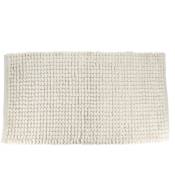 Tendance - tapis boules polyester coton 50X90 cm - blanc