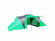 Tente de camping loksa, 6 personnes, bivouac, igloo, tente pour festival ~ vert