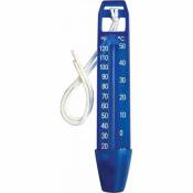 Thermomètre 17 cm piscine, avec cordon couleur bleu Bleu - Jardiboutique