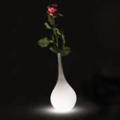 Vase lumineux Ampoule / H 35 cm - LED - Indoor - MyYour blanc en plastique