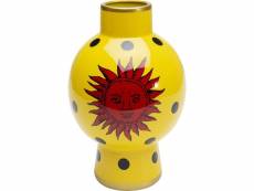 "vase merina jaune soleil rouge 28cm"