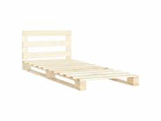 Vidaxl cadre de lit de palette bois de pin massif 90