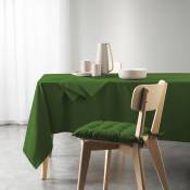 1001kdo - Nappe rectangle coton recycle 140 x 240 cm Grand mistral vert