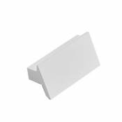 2 poignées obliques de meuble petit modèle aluminium blanc FORM Darwin 6 8 cm