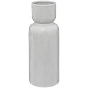 Atmosphera - Vase Freckles en céramique blanc H29cm