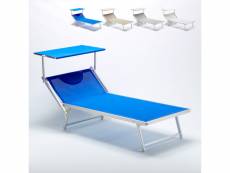 Bain de soleil xl jardin piscine transat en aluminium grande italia Beach and Garden Design