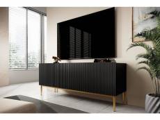 Bobochic meuble tv 150 cm kasha pieds or noir