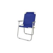 Chaise Pliante en Acier et pvc avec accoudoirs Blue