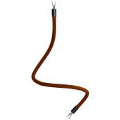 Creative Cables - Kit Creative Flex tube flexible recouvert de tissu RM13 Marron Noir - 60 cm - Noir