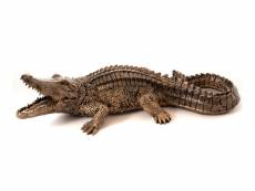 Crocodile patine 100 cm doré - amadeus