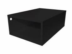 Cube de rangement bois 75x50 cm noir CUBE75-N