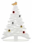 Décoration de Noël Bark Tree / H 45 cm - Sapin en acier + aimants colorés - Alessi blanc en métal