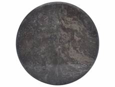 Dessus de table noir ø50x2,5 cm marbre