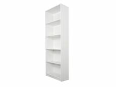 Eyla - bibliothèque 4 étagères - dimensions 50x30x182 cm - etagère de rangement - blanc